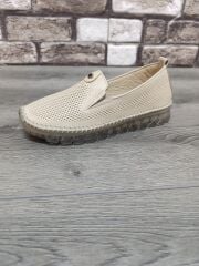 Hakiki Deri Ortopedik Kadın Babet Bej - 38