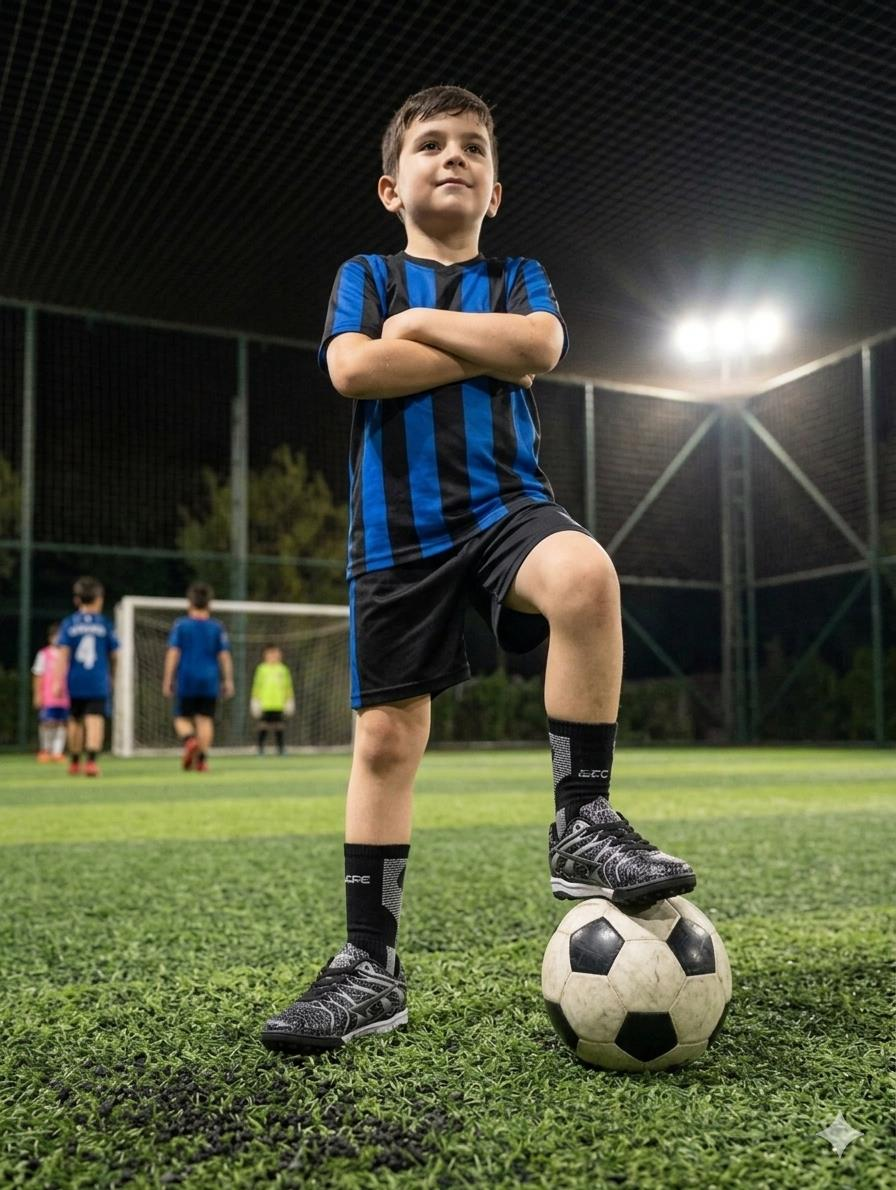 Halı Saha Futbol Ayakkabısı Siyah - 33