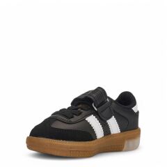 Bebe Samba Işıklı Cırtlı Sneaker Spor Ayakkabı Siyah - Beyaz - 23